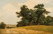 Eugen Ducker Landscape with oaks USA oil painting artist
